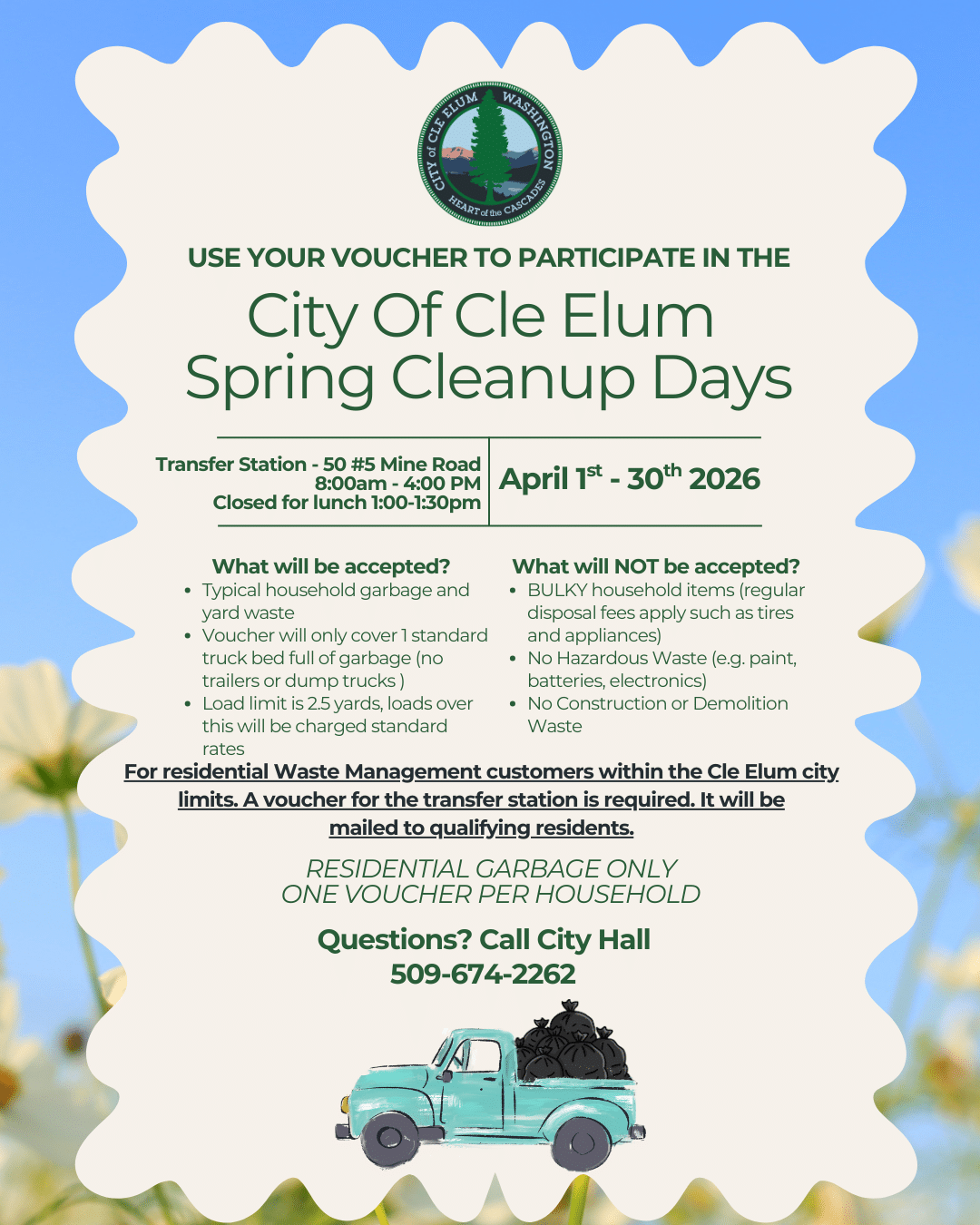 Downtown Clean-Up (Spring Edition) | Cle Elum Downtown Association